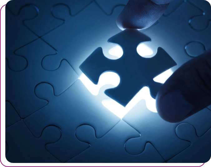 Placing the missing piece into a puzzle